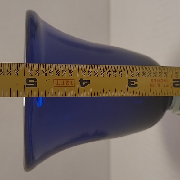 Set of 4 Handblown Cobalt Blue Glasses - Picture 15 of 16